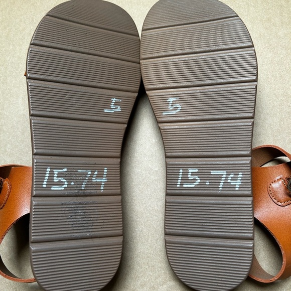 Steve Madden Brown Leather Sandals - Picture 4 of 5